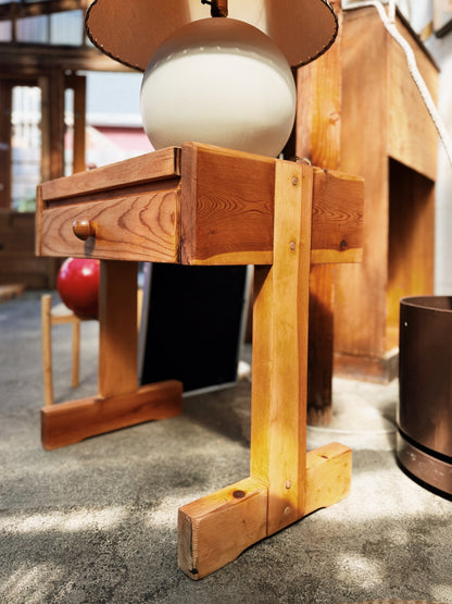 Vintage Brutalist Style Side Table