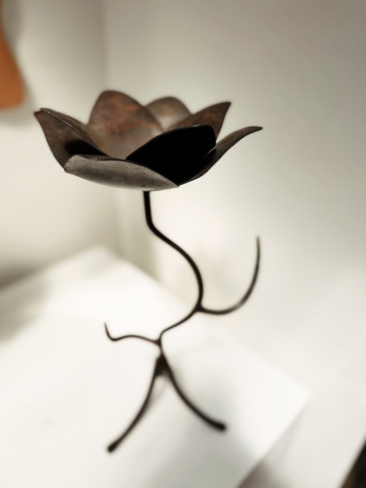 Hand Wrought Figural Candelabra