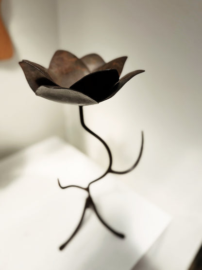 Hand Wrought Figural Candelabra