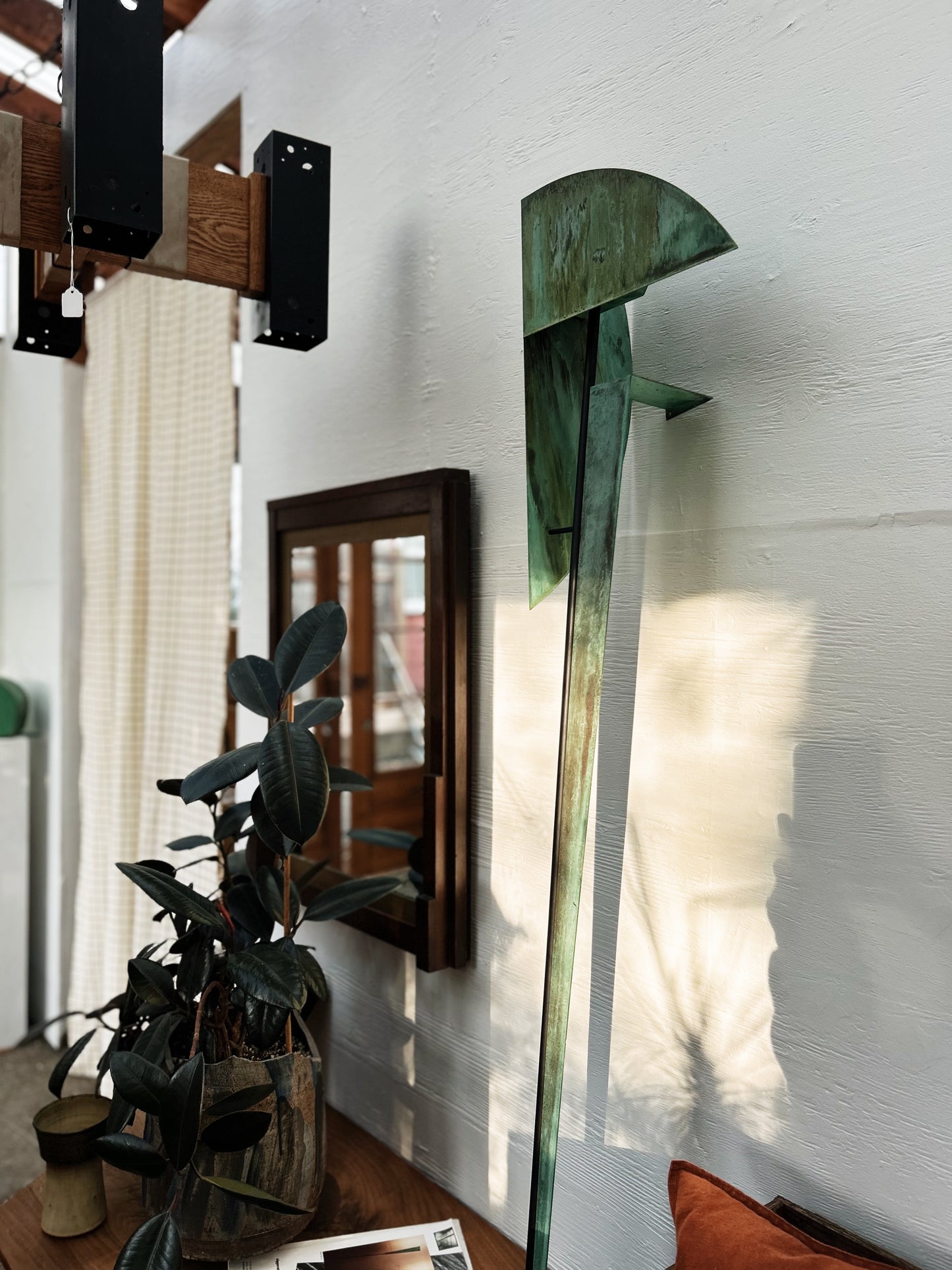 Mid Century Walnut Mirror