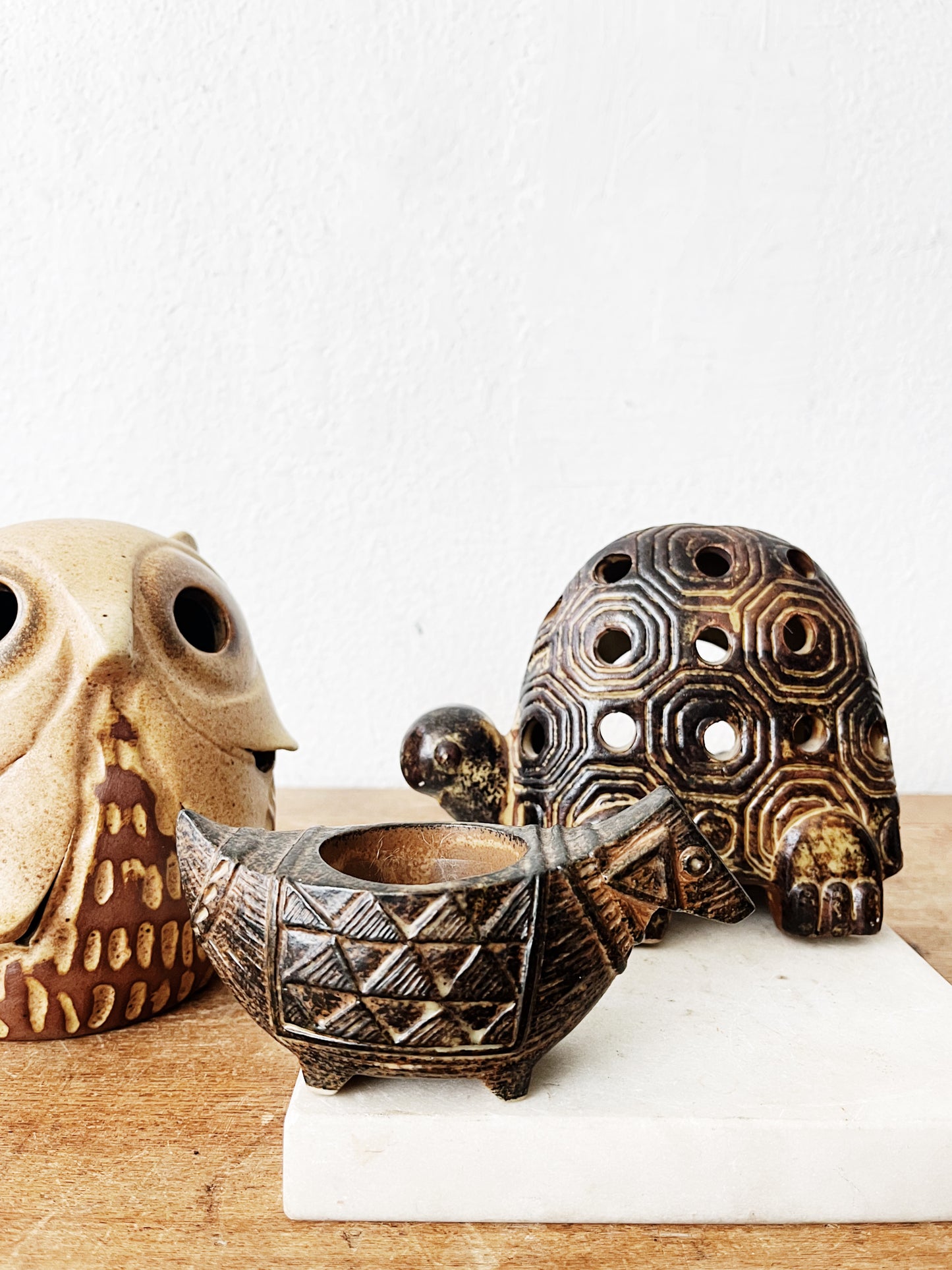 Mid Century Japanese Ceramic Luminaries