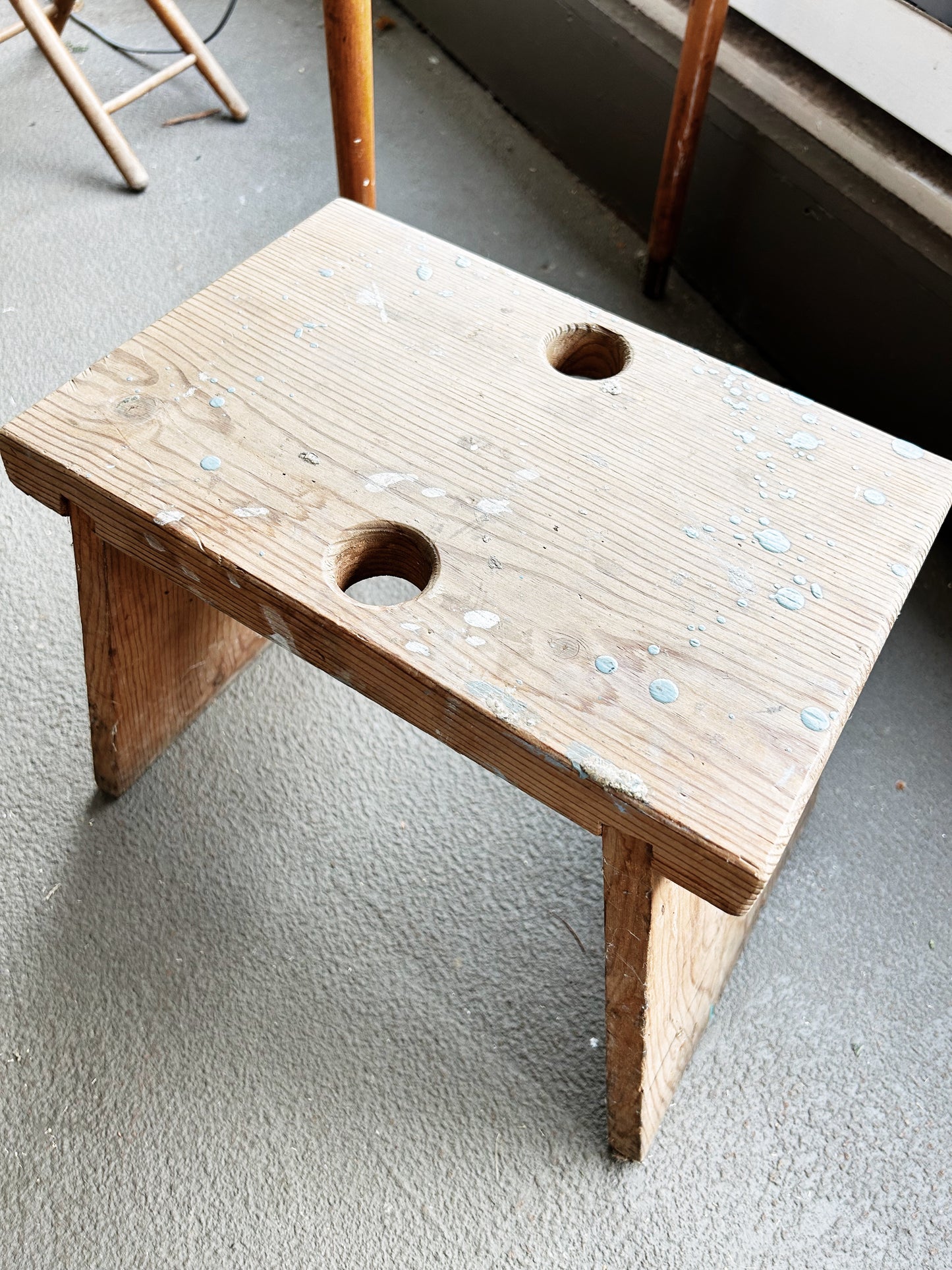 Primitive Wood Stool