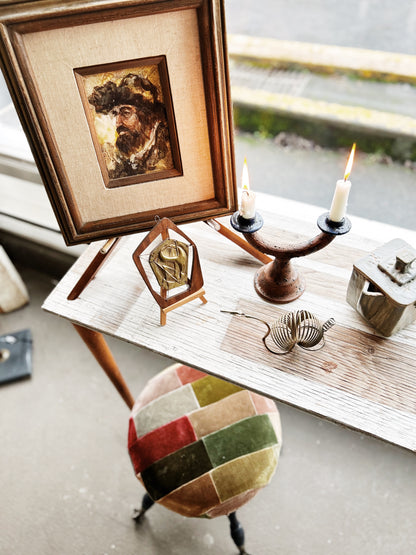 Antique Ball and Claw Spindle Stool