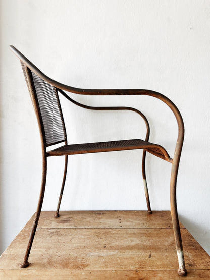 Vintage Mesh Patio Chair