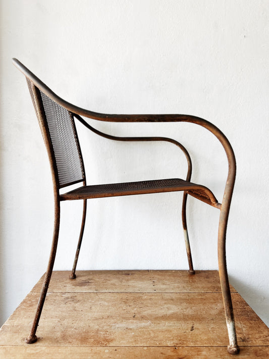 Vintage Mesh Patio Chair