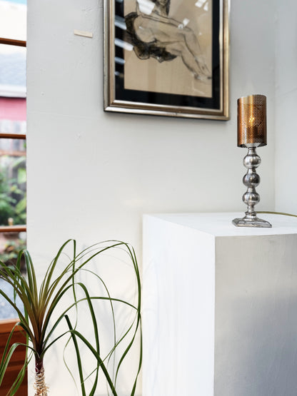 Vintage Nickel Lamp