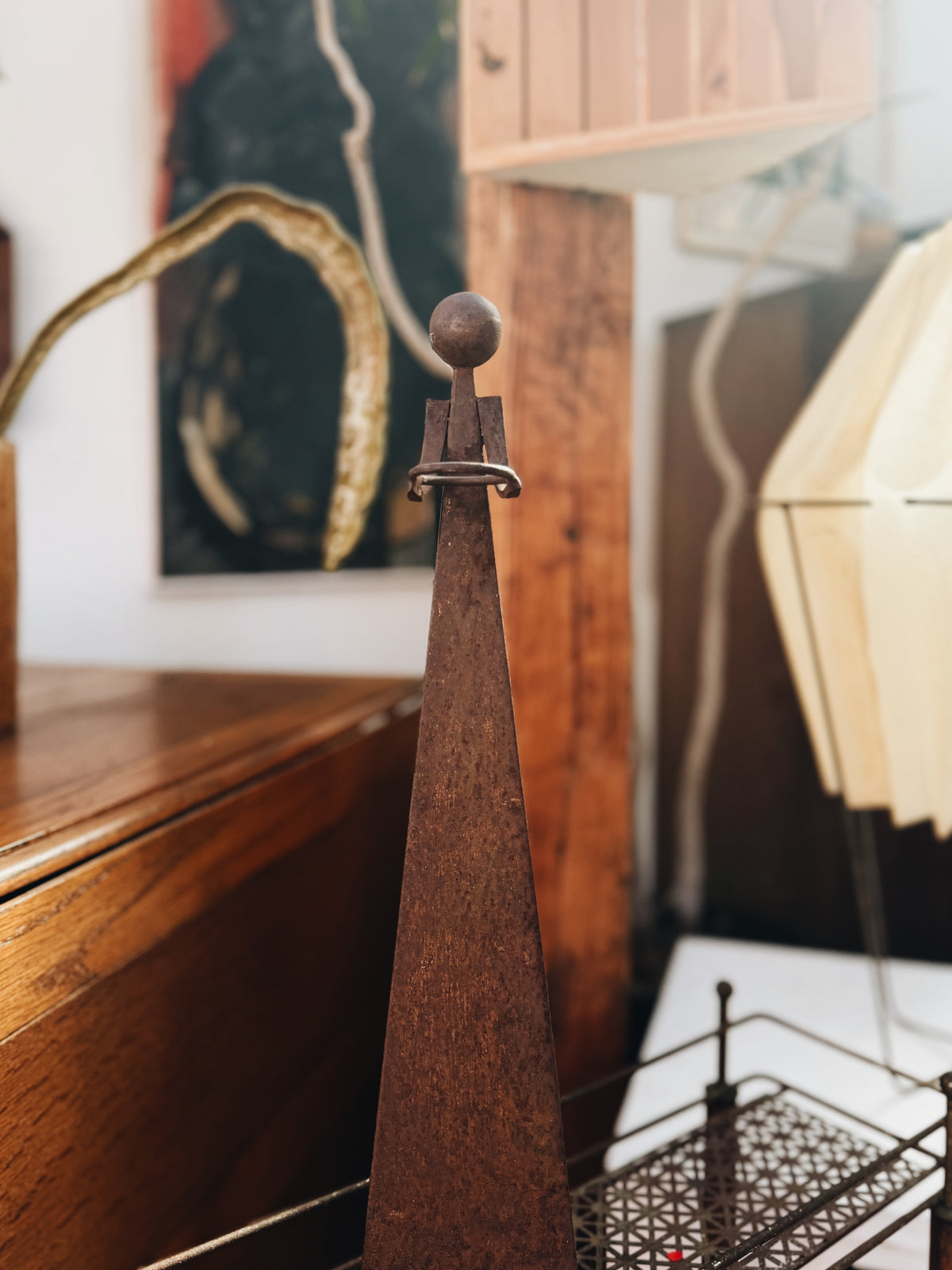 Vintage Cast Iron Sculpture