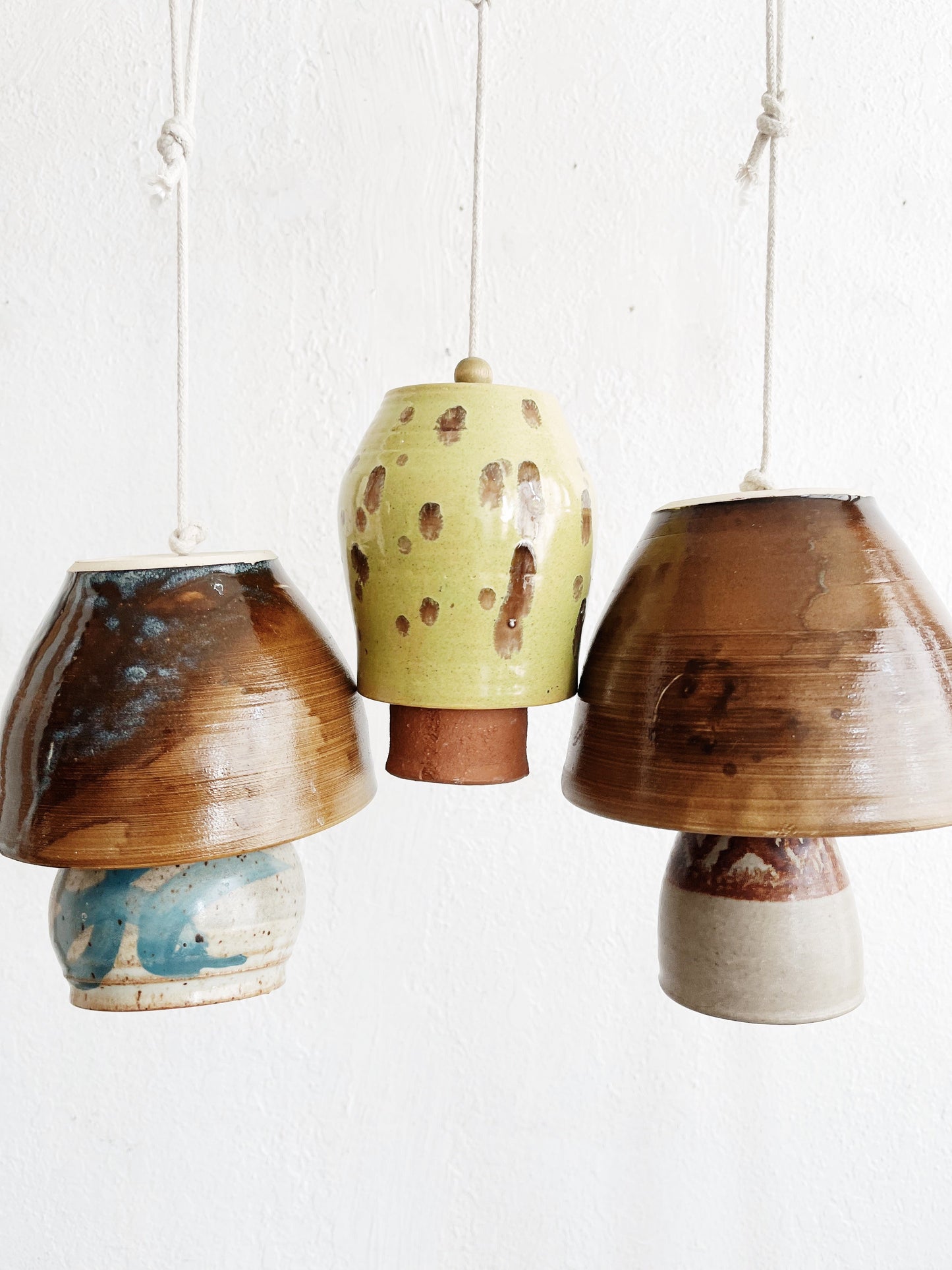 Vintage Ceramic Mushroom Bells