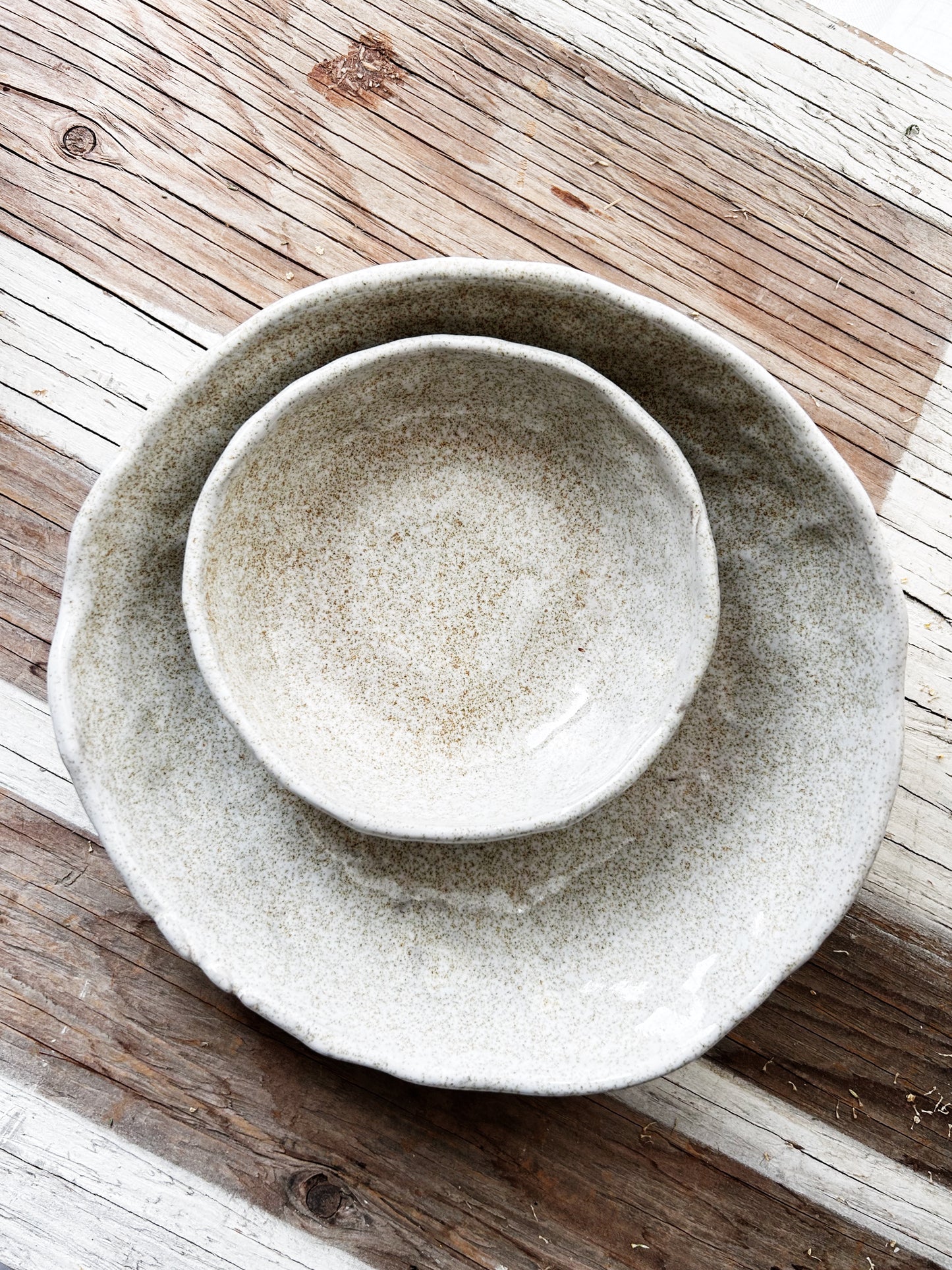 Pair of Handmade Dishes