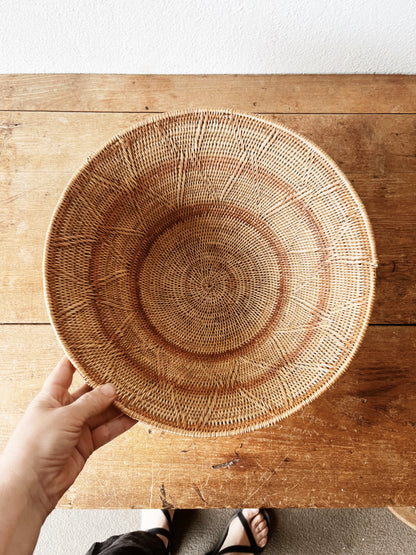 Woven Deep Basket Bowl