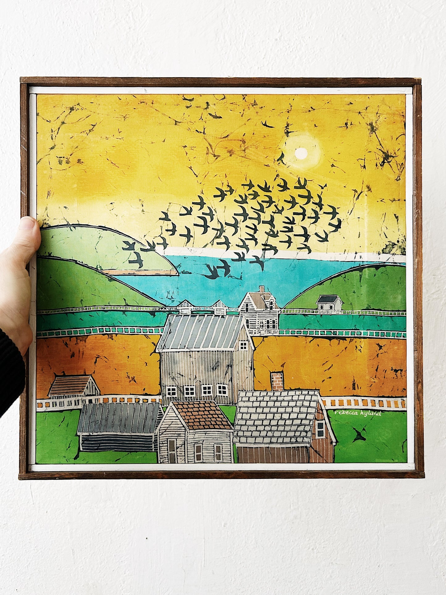 Rebecca Hyland Anacortes Batik Art on Silk
