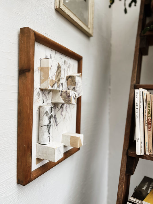 Vintage Norma Driscoll Mixed Media Collage