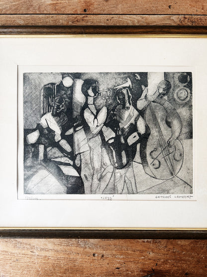 Signed Mid Century Georges Lambert Etching