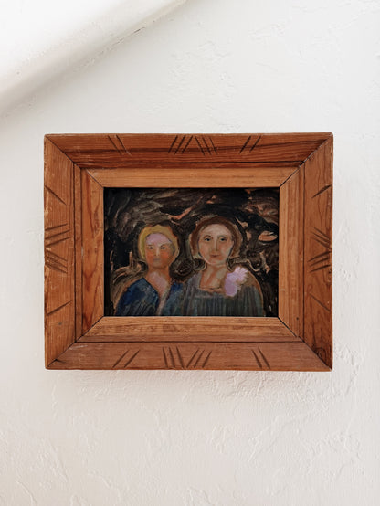 Antique Folk Art Painting