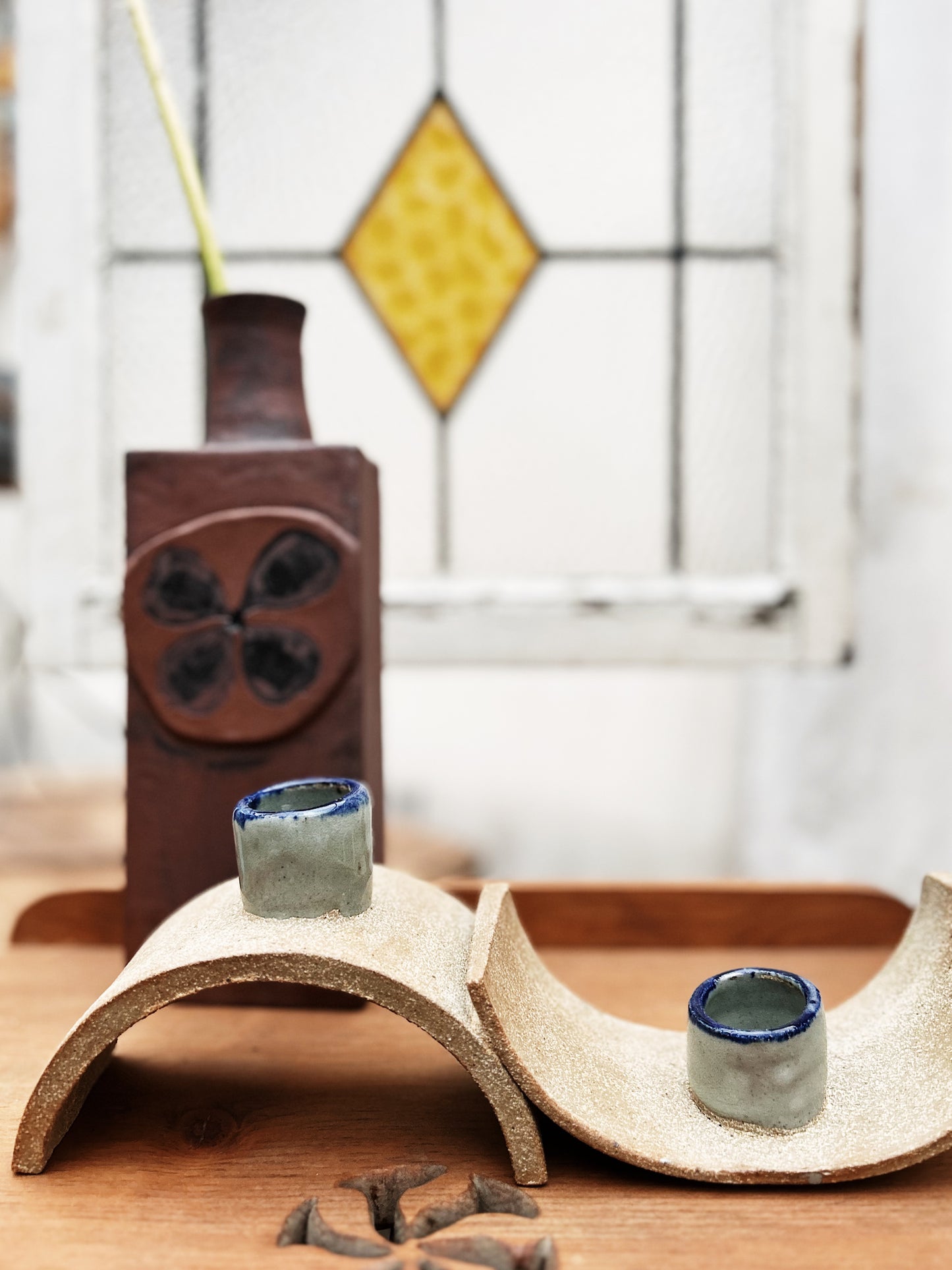 Vintage Hand Built Candelabra