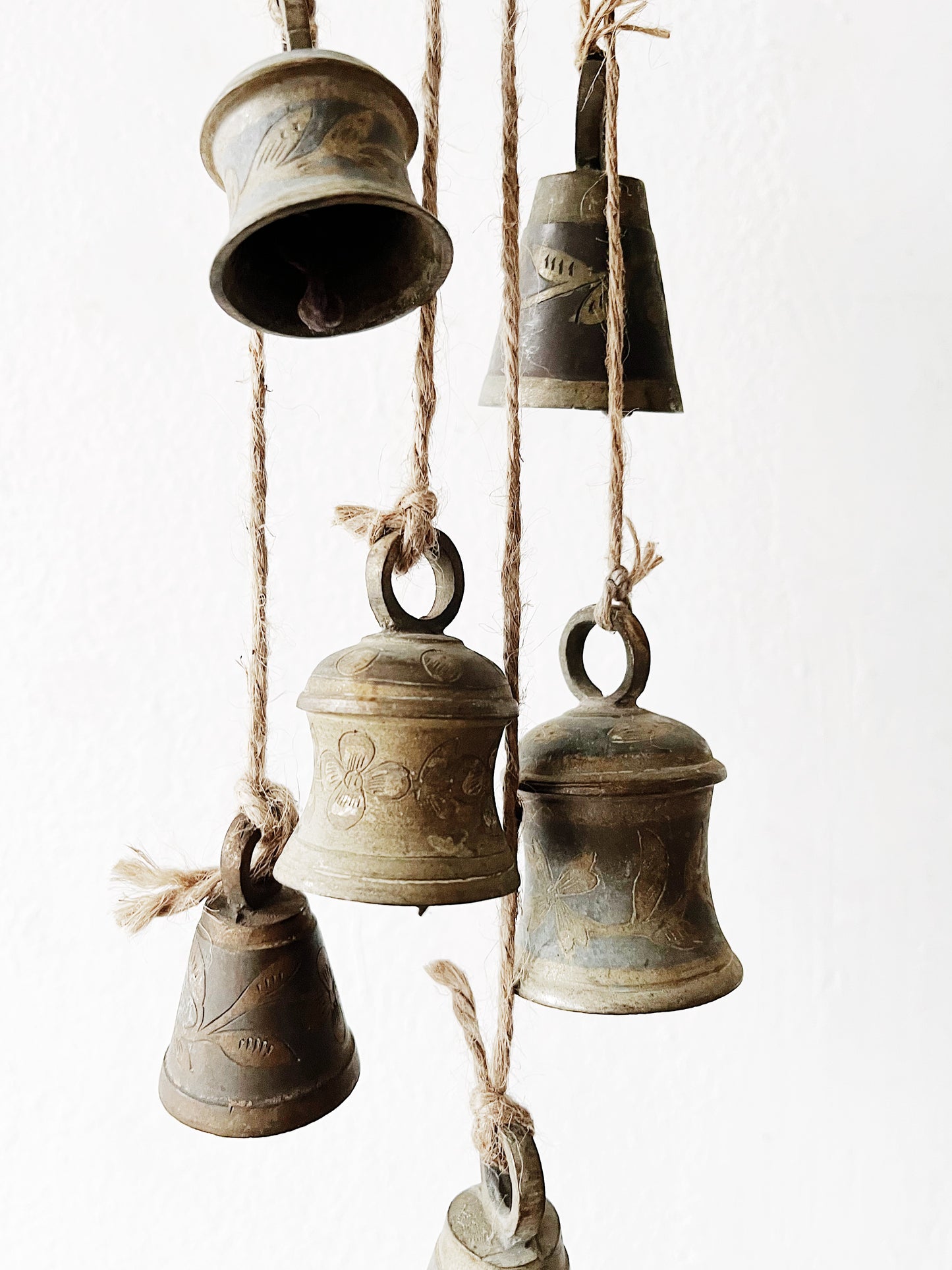 Antique Brass Temple Bells