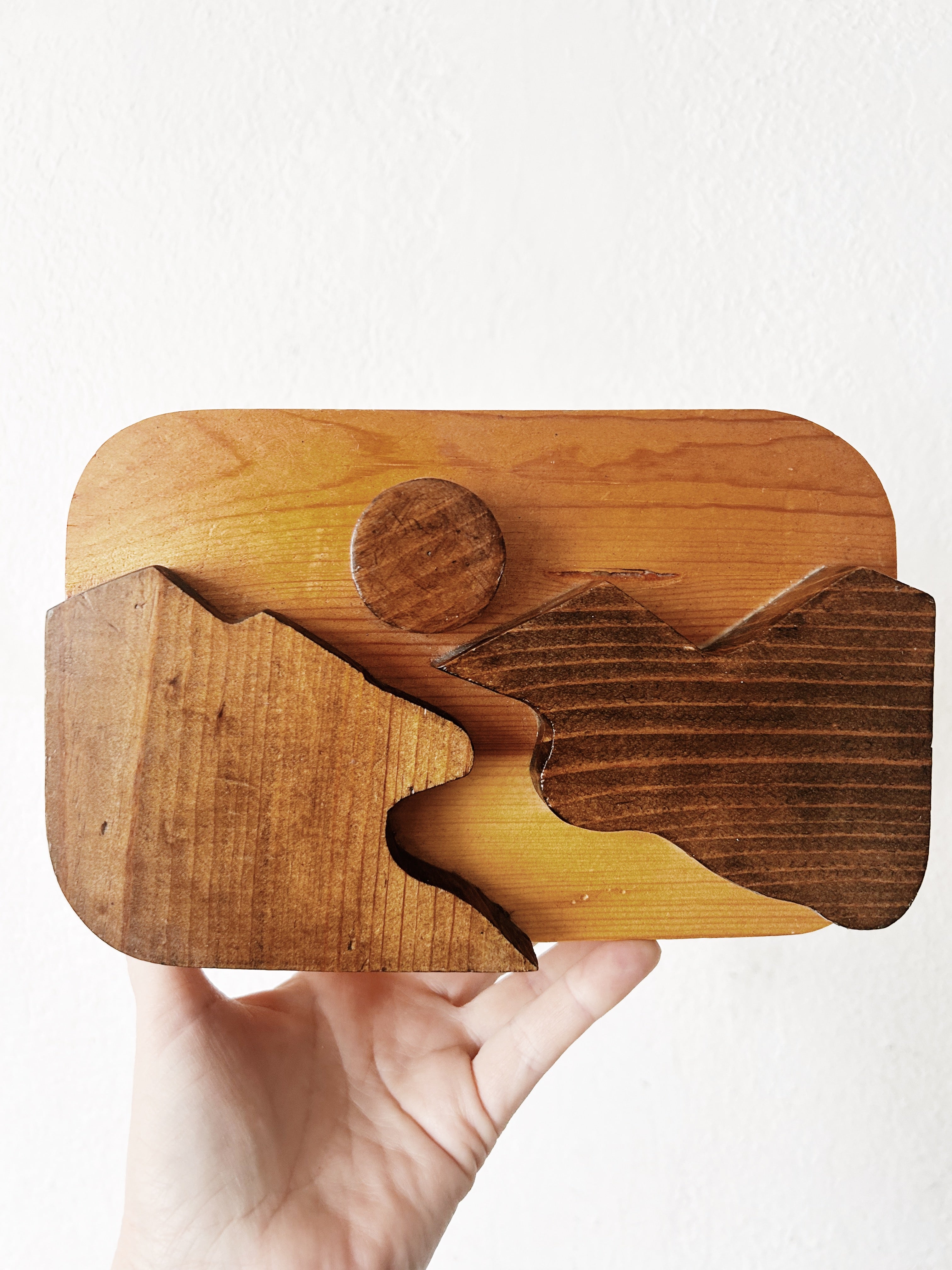 Vintage Handmade Wood Box - Thumbnail 4