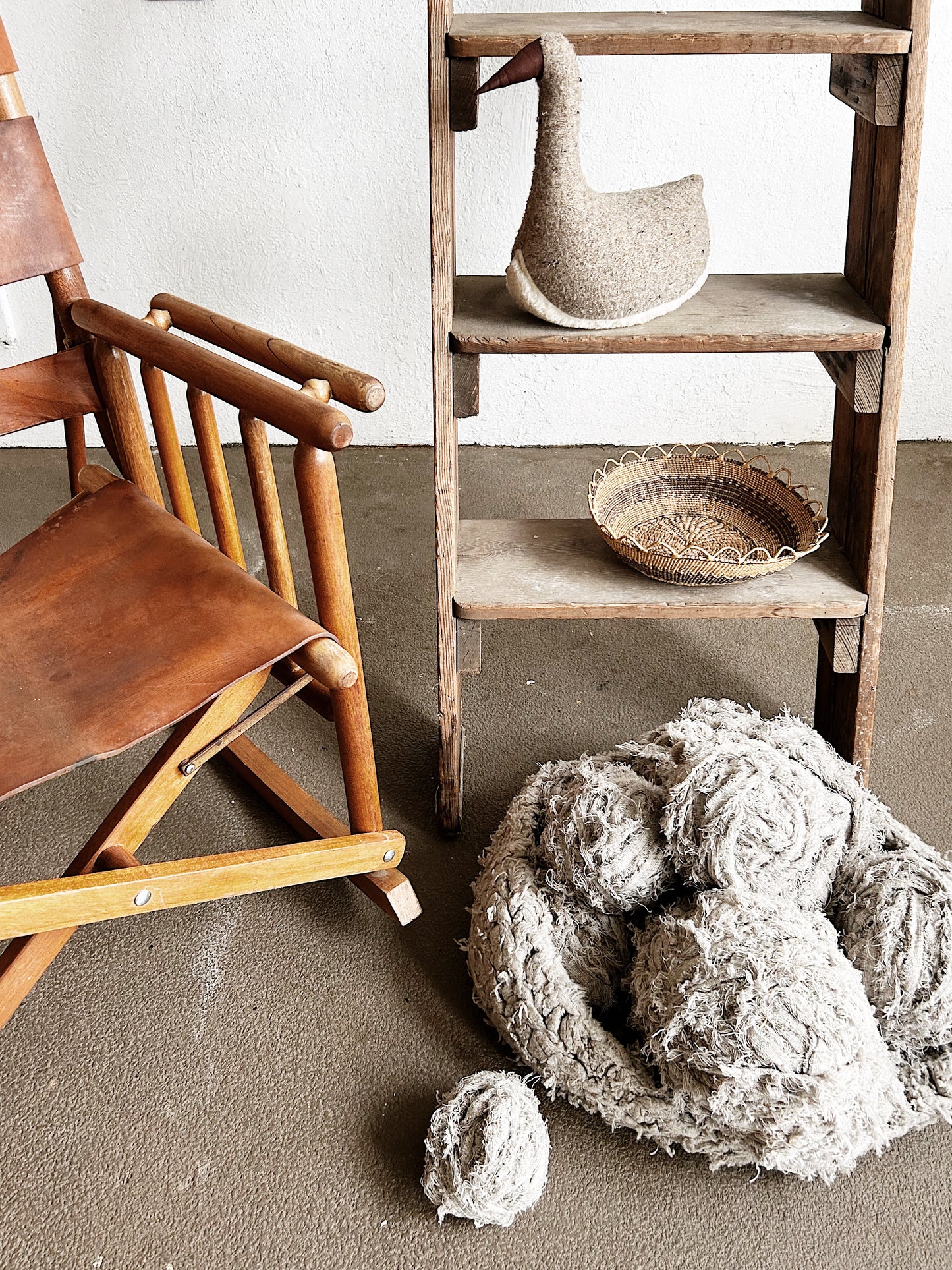 Antique Ladder Shelf