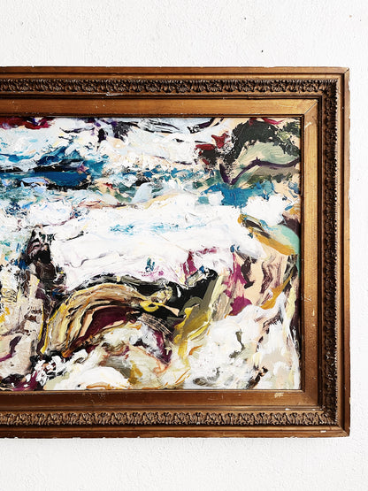 Vintage Abstract Expressionist Painting
