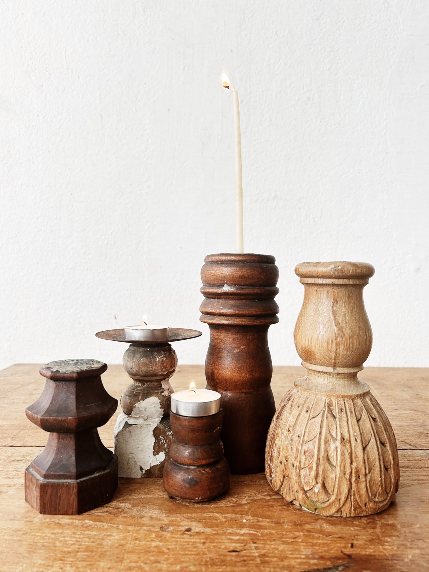 Collection of Vintage Wooden Architectural Salvage Pieces
