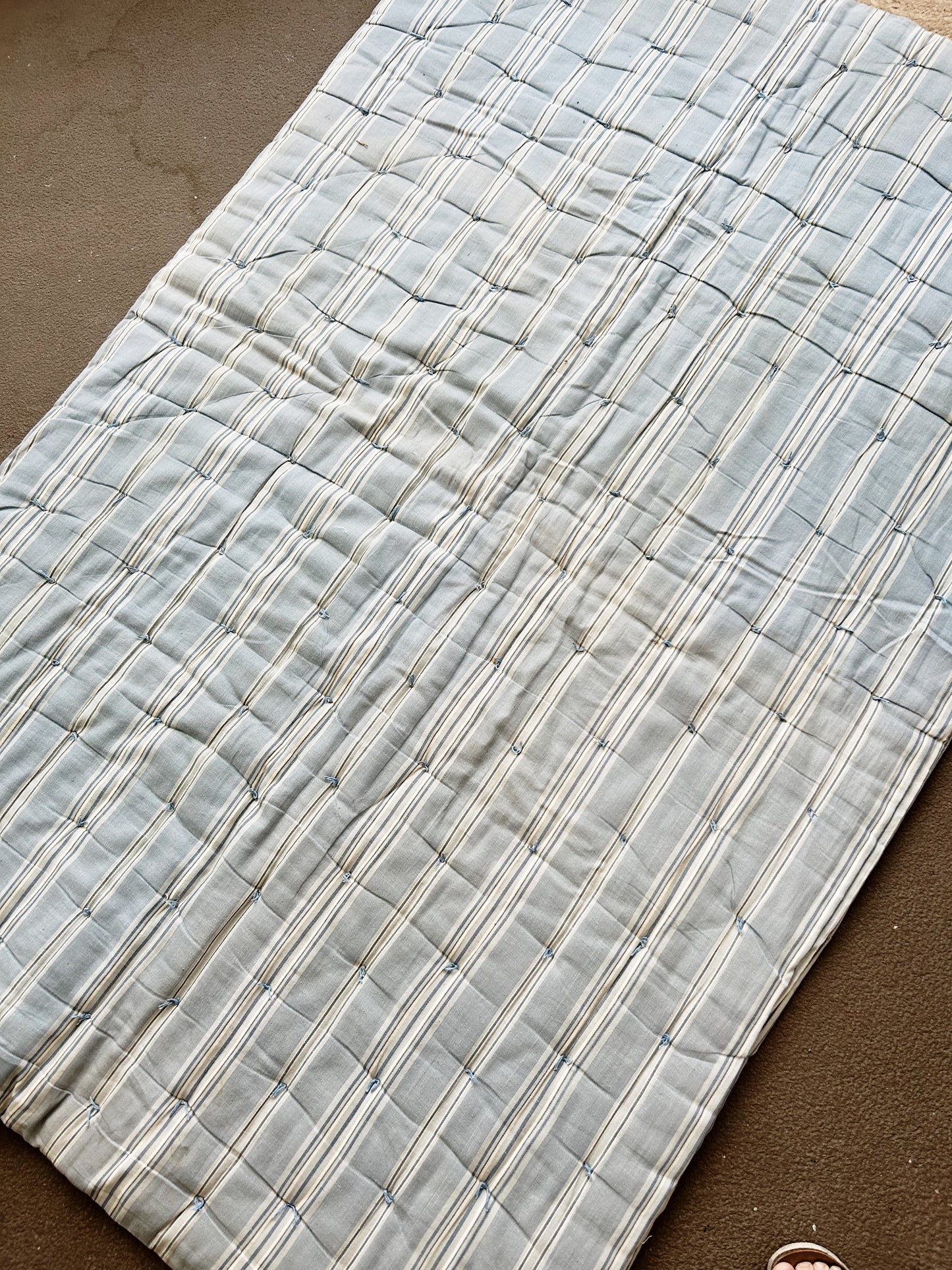 Vintage Cotton Ticking Mattress Duvet