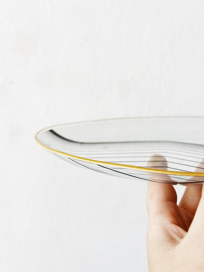 1960s Op Art Glass Tray