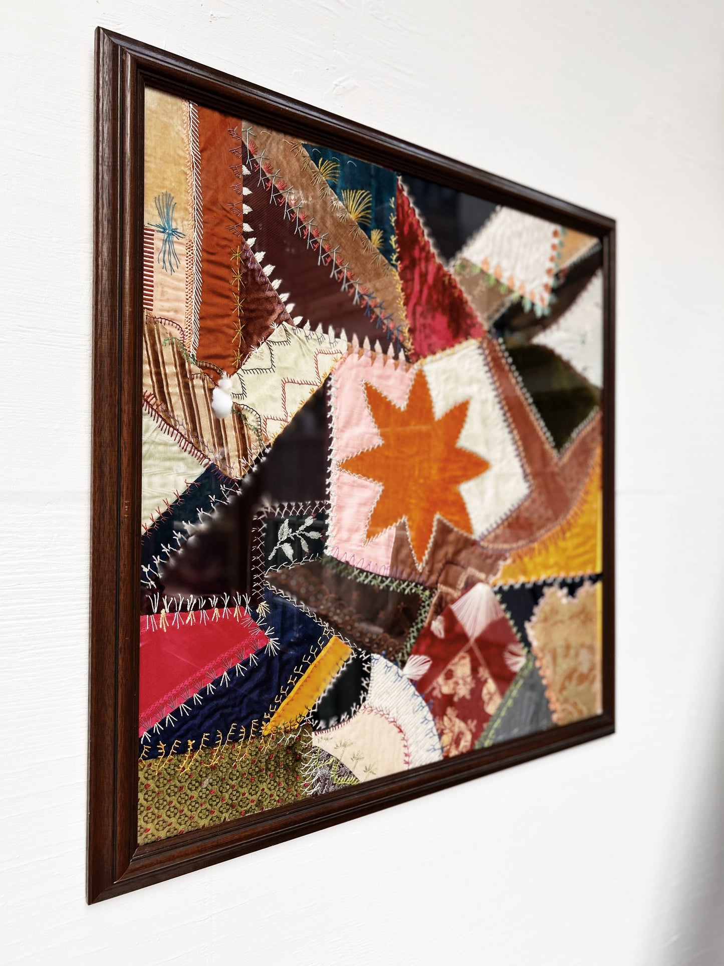 Antique Framed Crazy Quilt