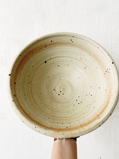 Large Vintage Pottery Serving  Bowl
