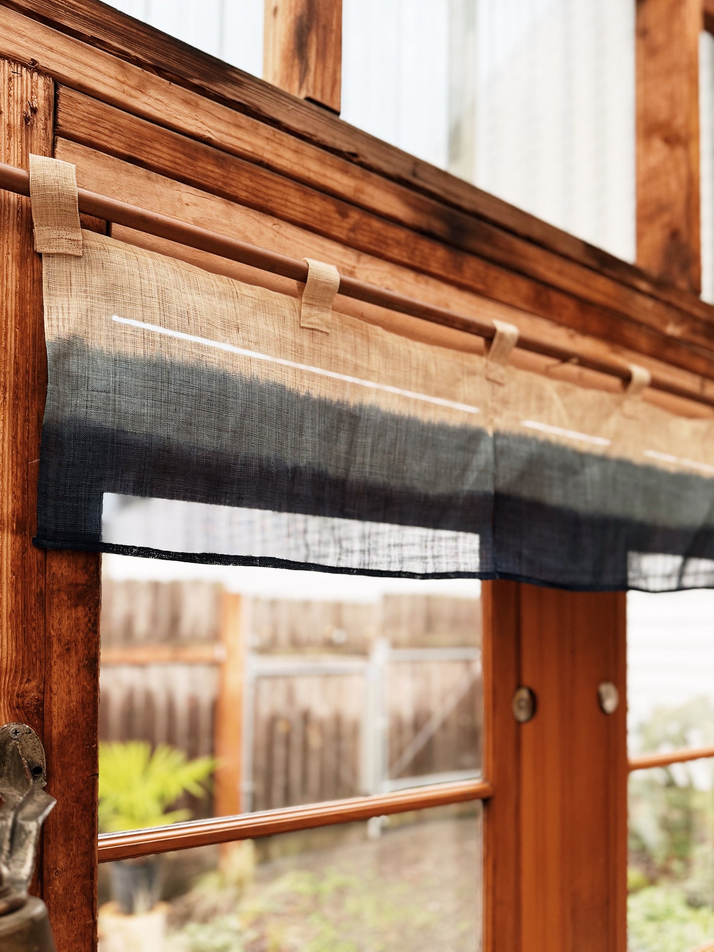 Hand Dyed Japanese Noren Valance