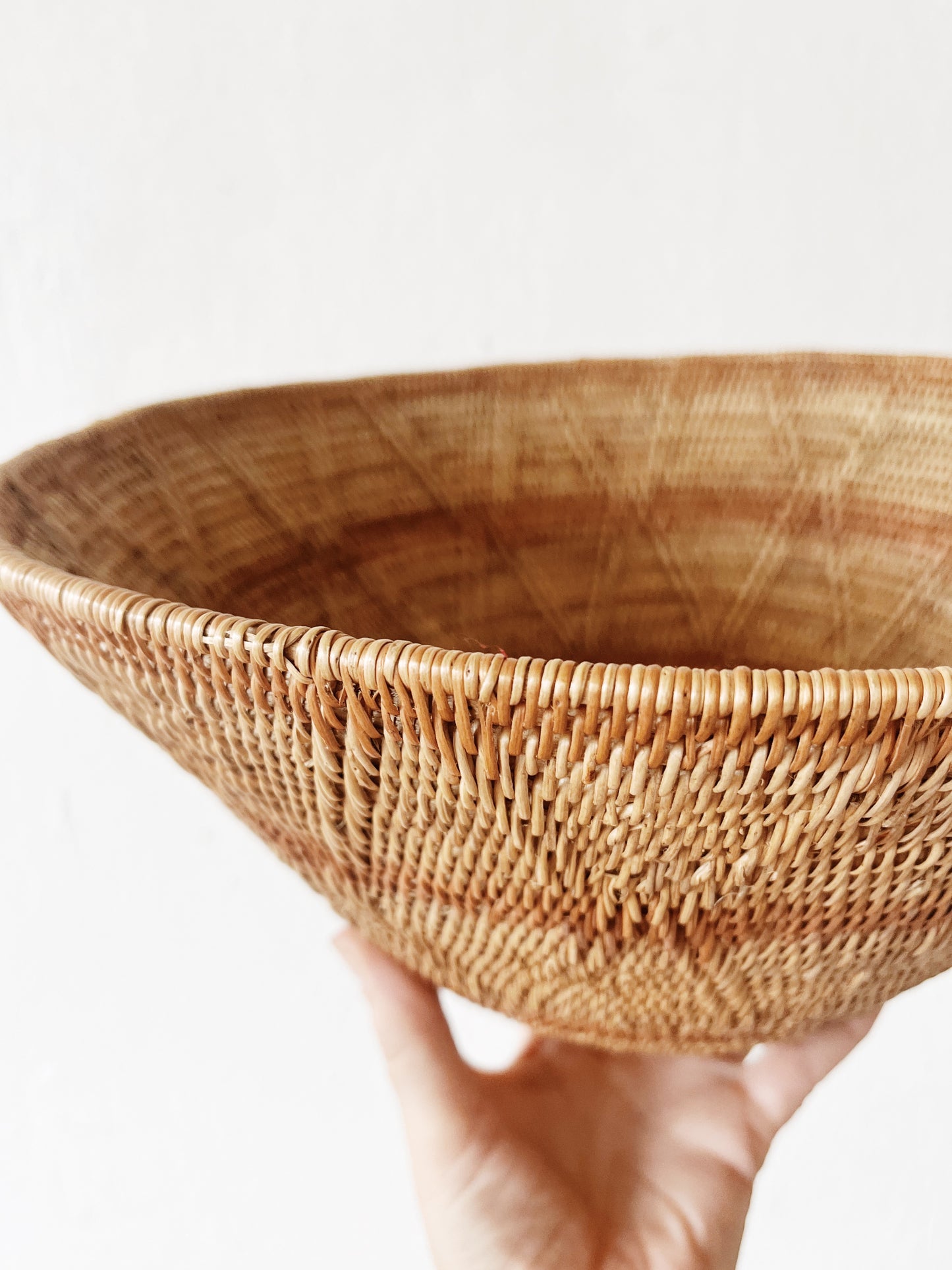 Woven Deep Basket Bowl
