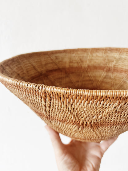 Woven Deep Basket Bowl