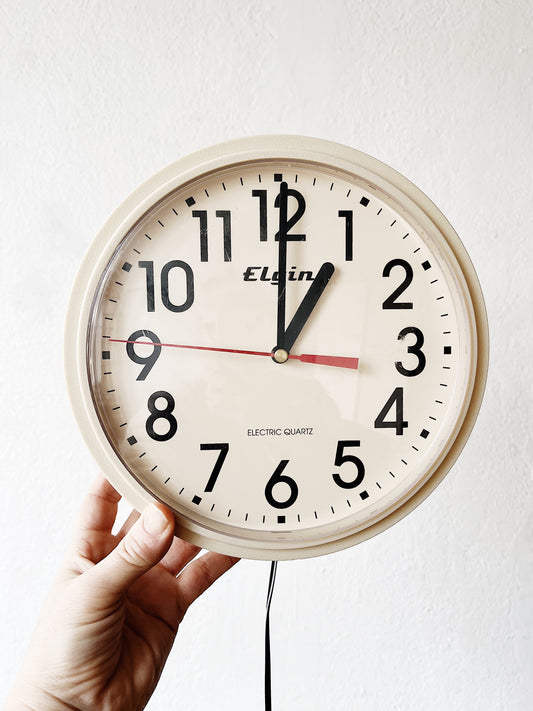 RESERVED. Vintage Elgin Kitchen Clock