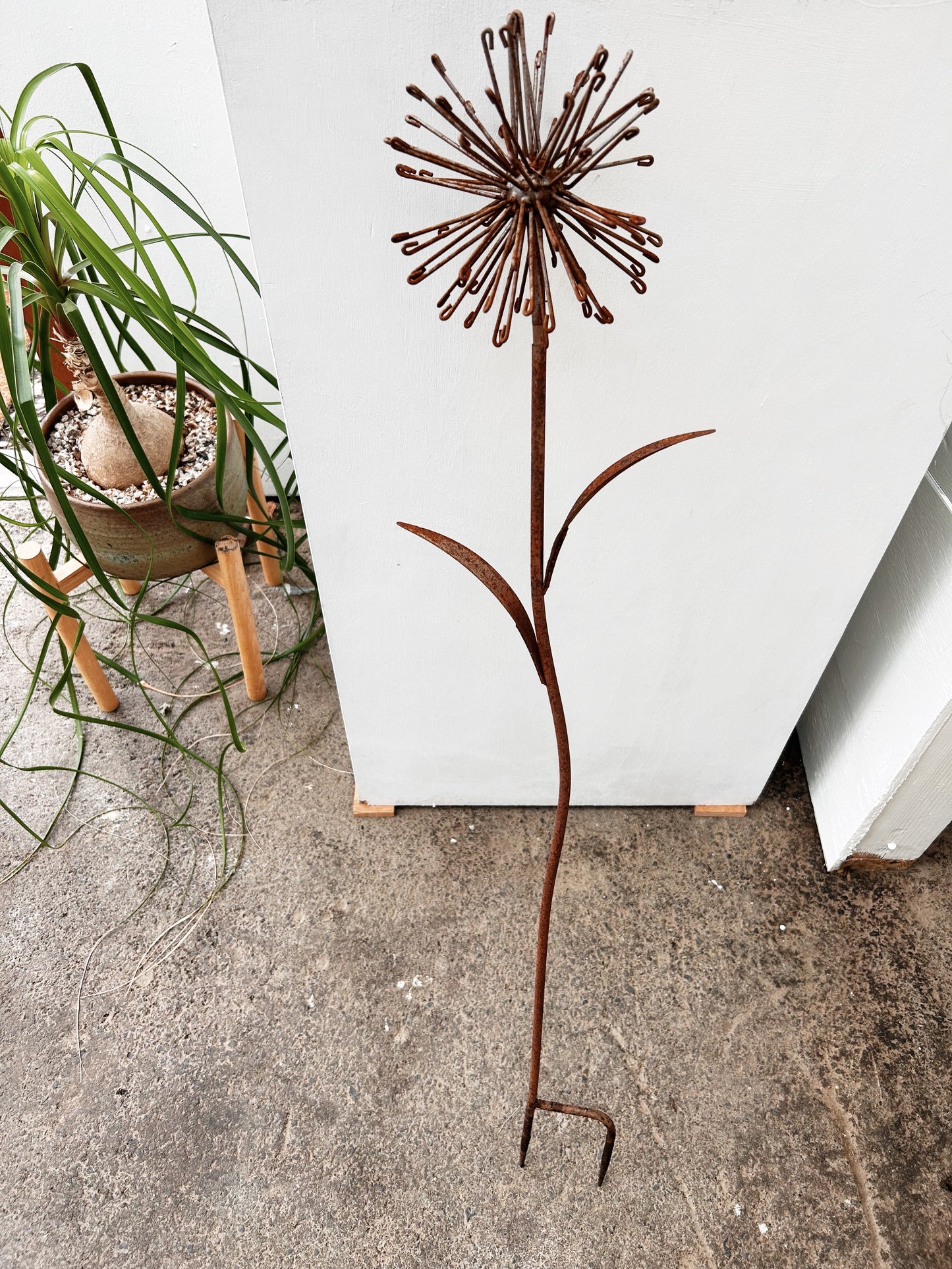 Vintage Metal Flower Sculpture