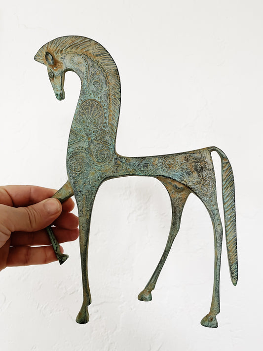 Mid Century Cast Bronze Horse