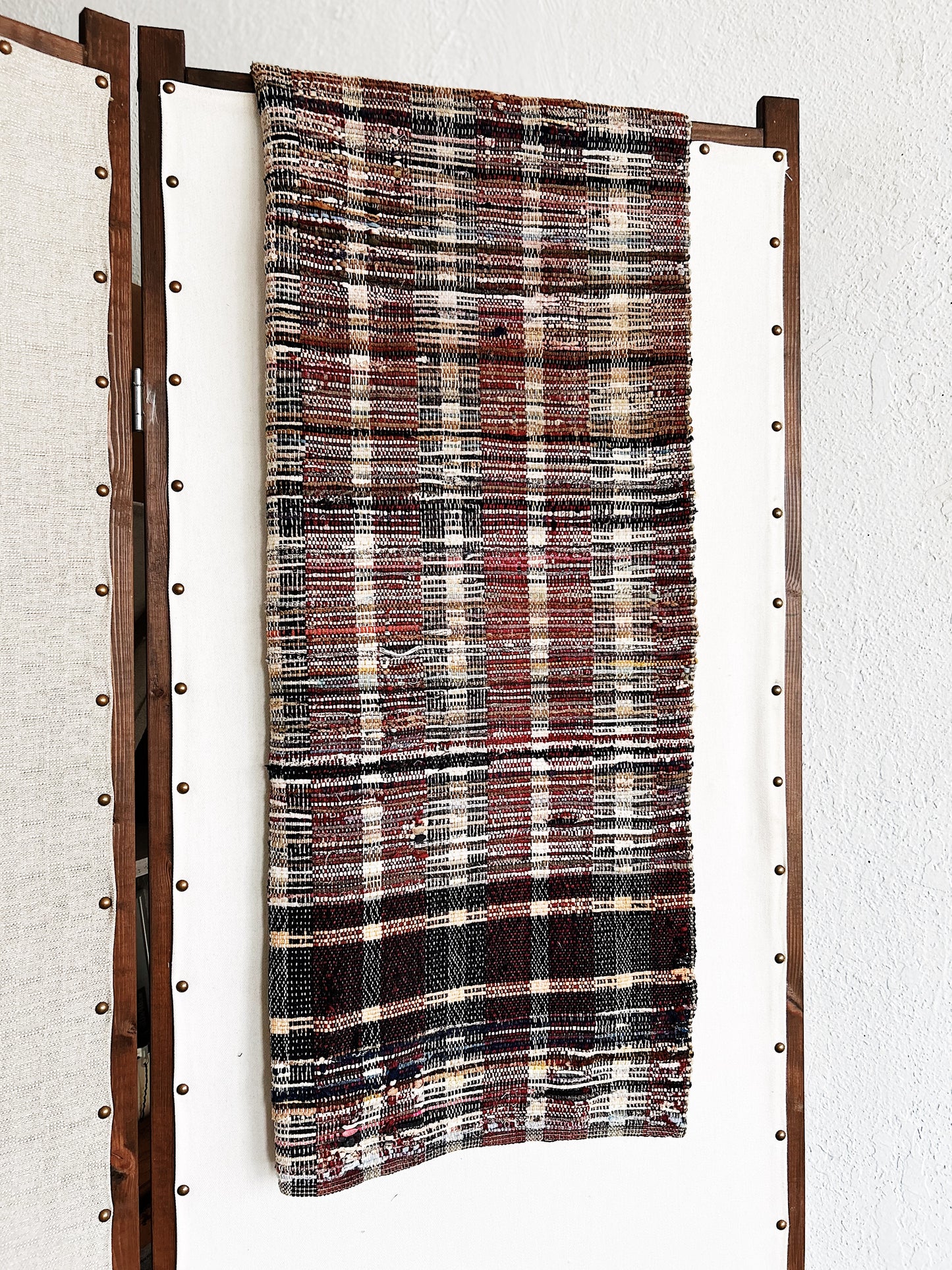 Vintage Cotton Rag Rug