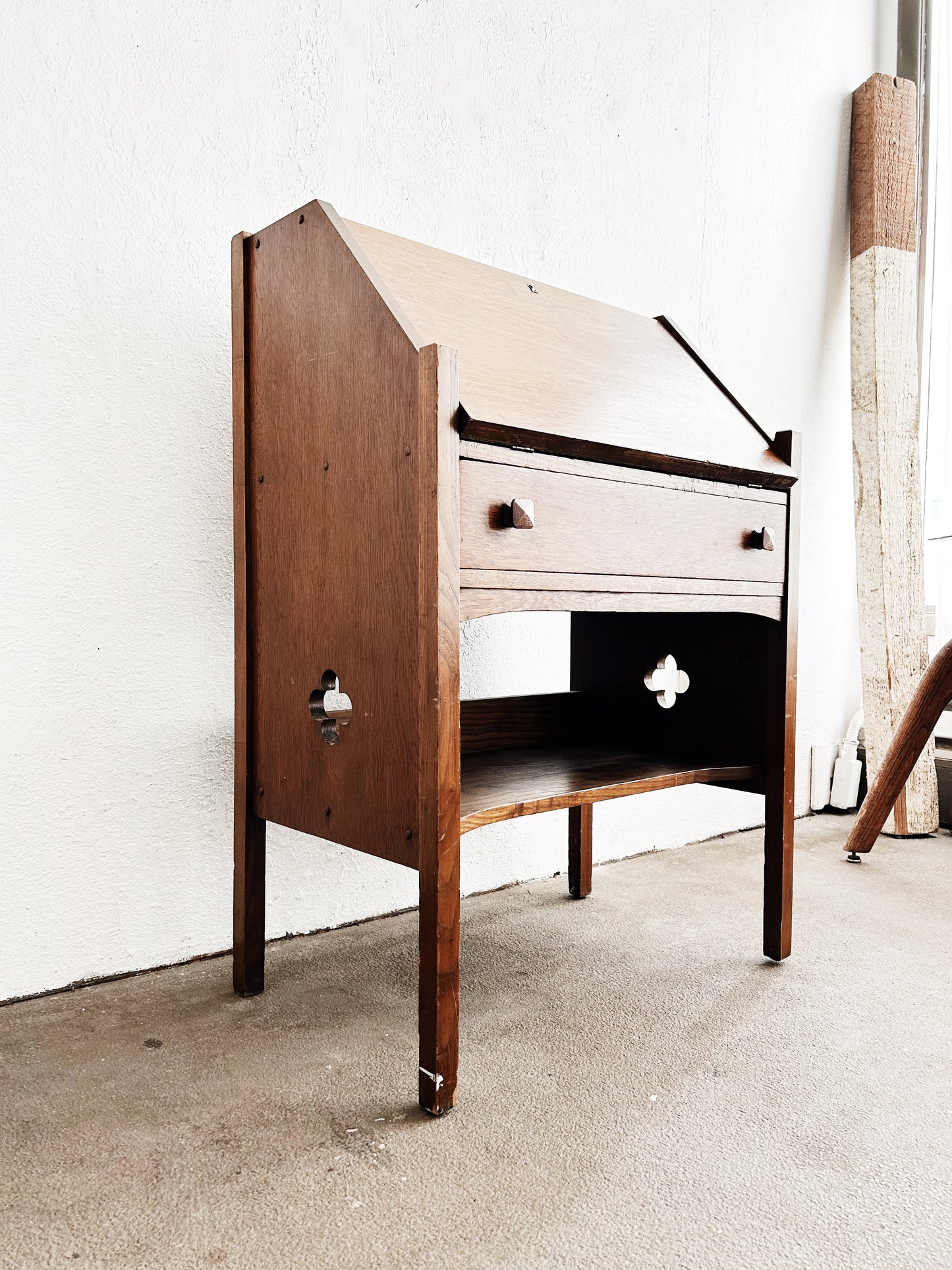 Antique Oak Secretary Desk