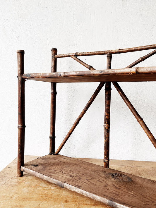Antique Bamboo Shelf