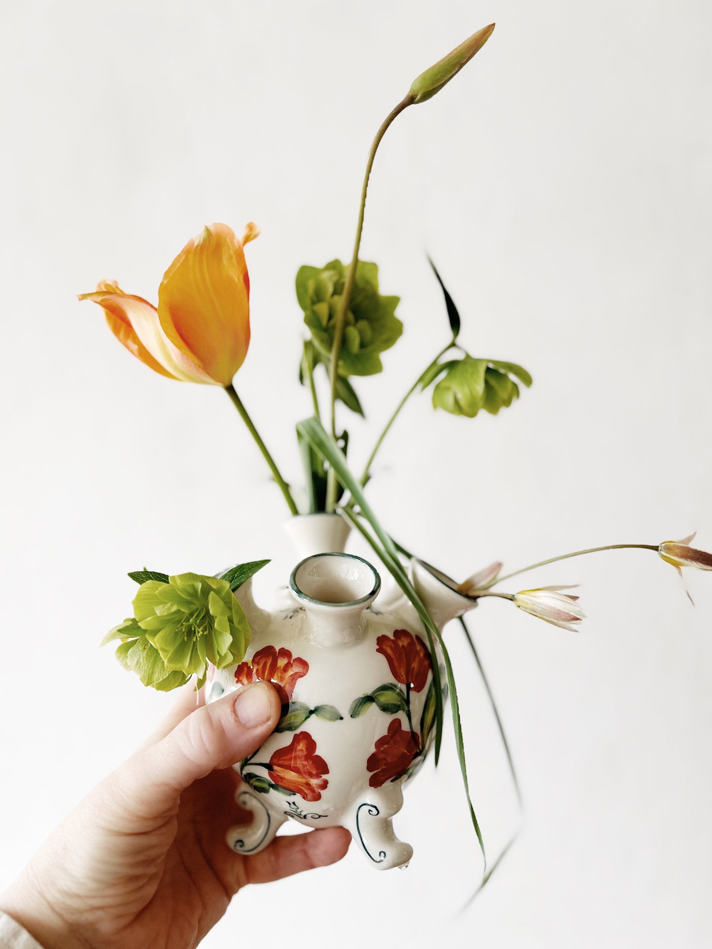 Antique Delft Tulip Vase