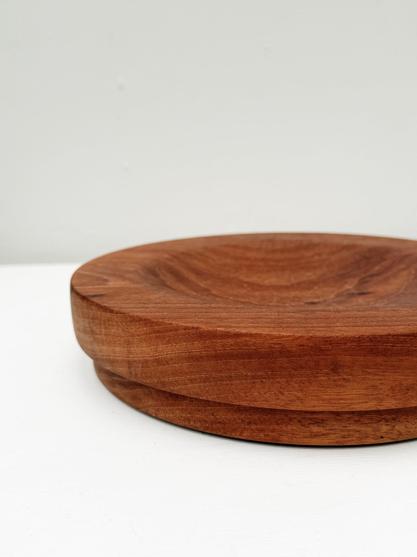 Carved Wood Chopping Dish and Antique Chopper