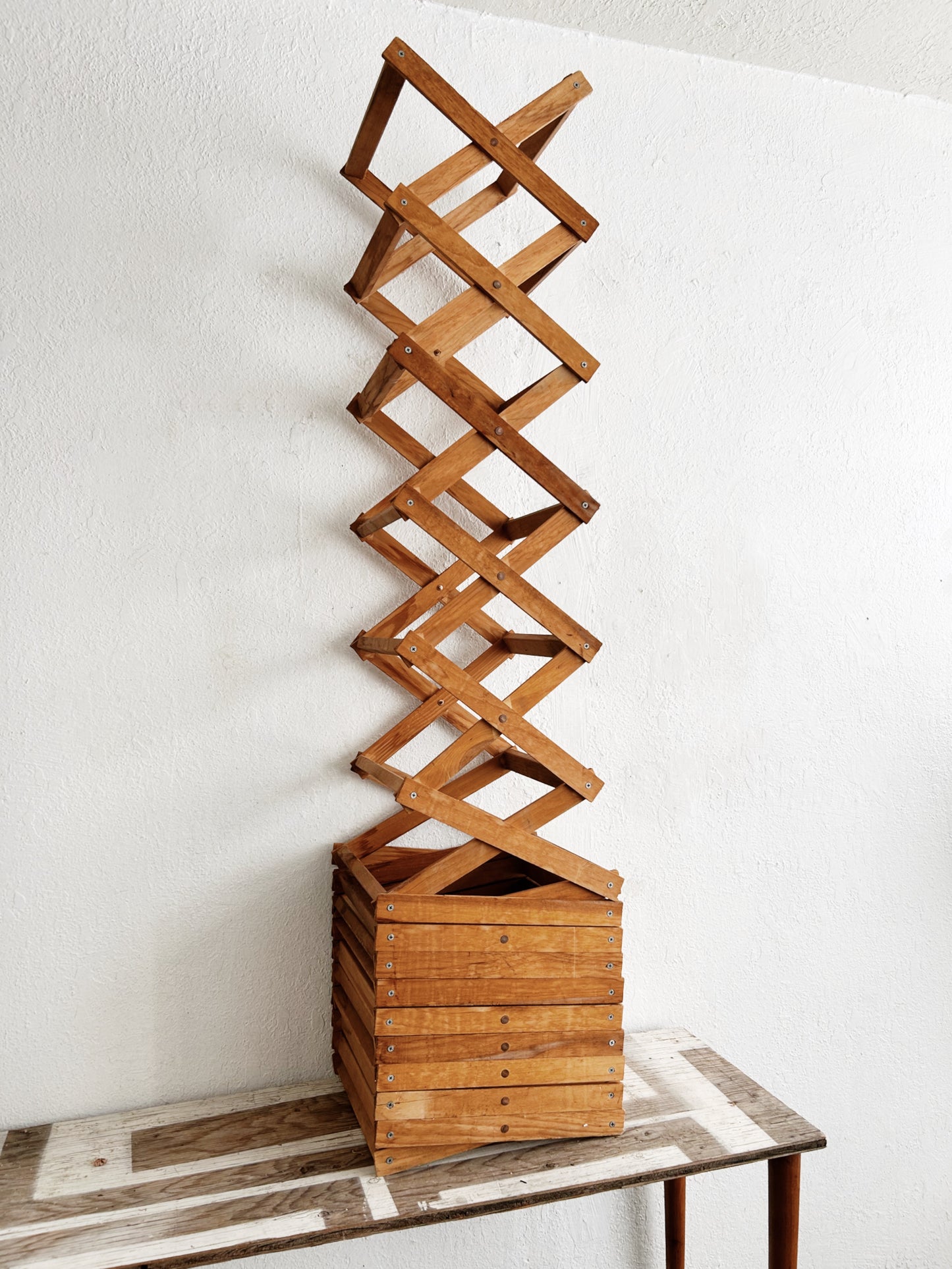Giant Wood Accordion Sculpture