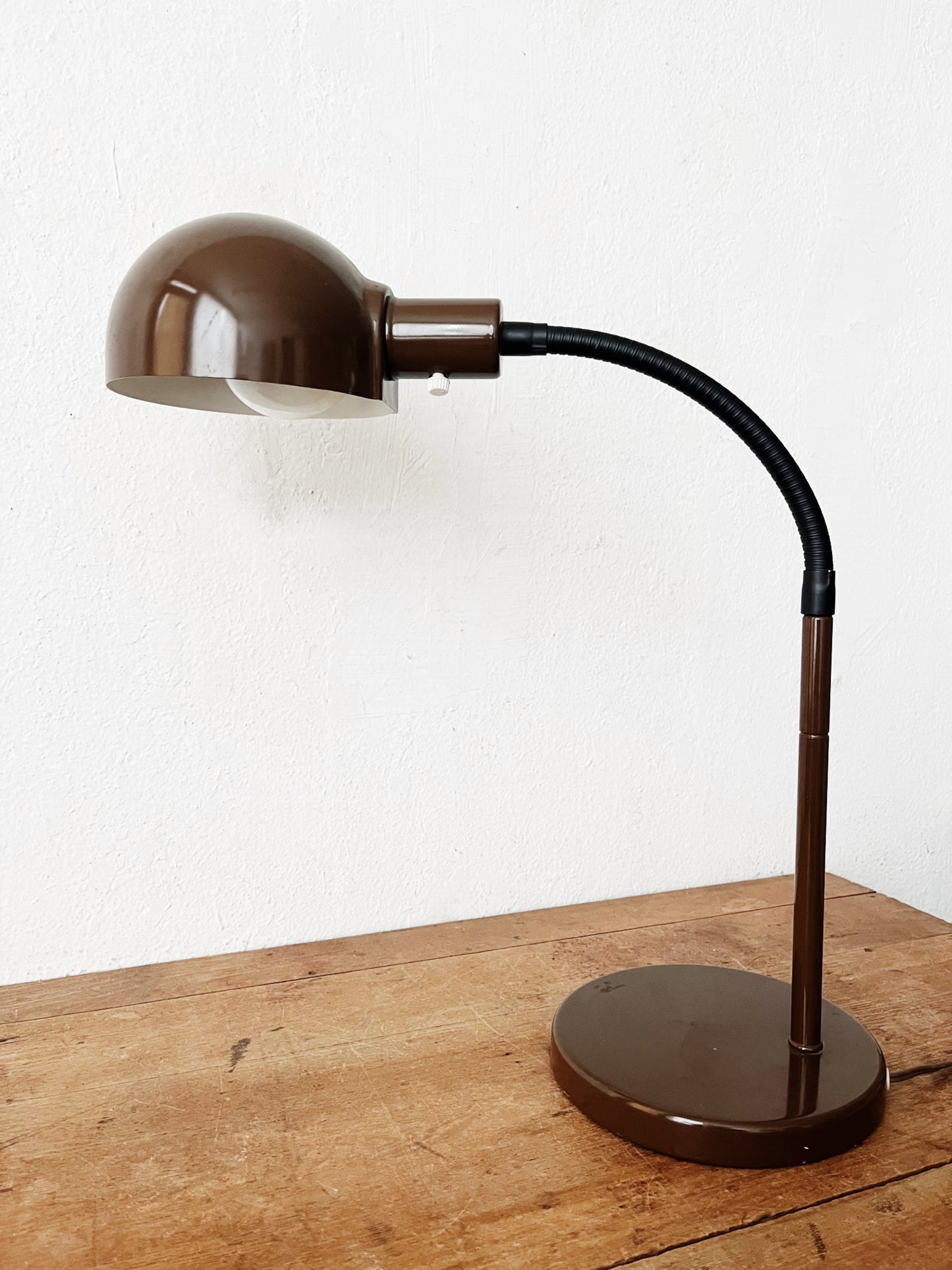 Mid Century Enamel Lamp