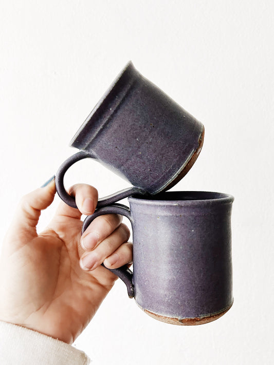 Handmade Stoneware Mug Pair