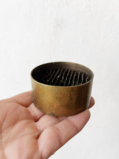 Modernist Brass Ikebana Vase