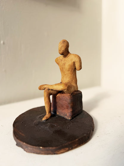 Vintage Male Figural Sculpture