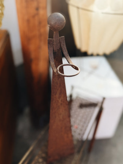 Vintage Cast Iron Sculpture