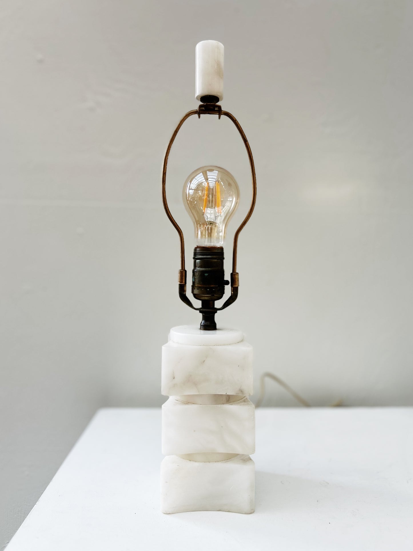 Deco Era Marble Cube Lamp