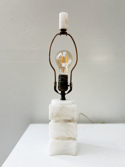 Deco Era Marble Cube Lamp