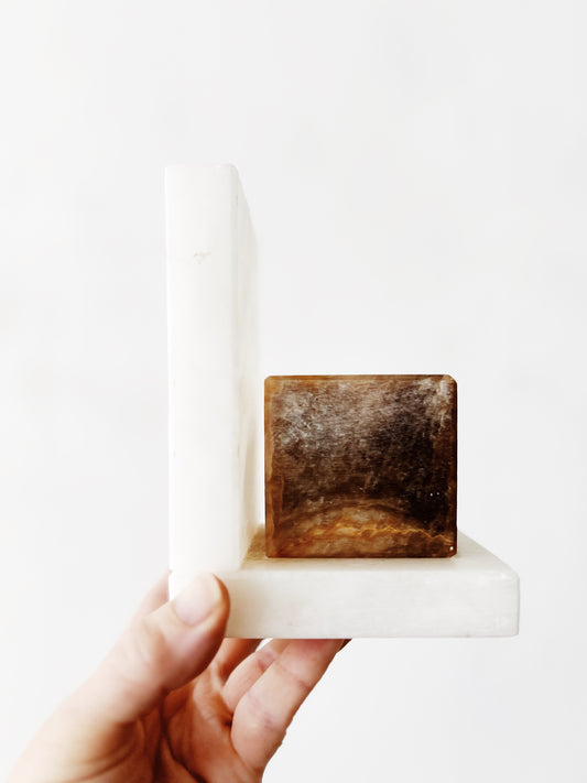 Vintage Marble Bookend