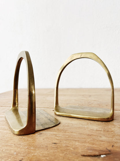 Vintage Brass Bookends