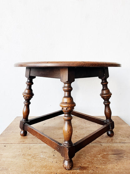 Antique English Oak Side Table